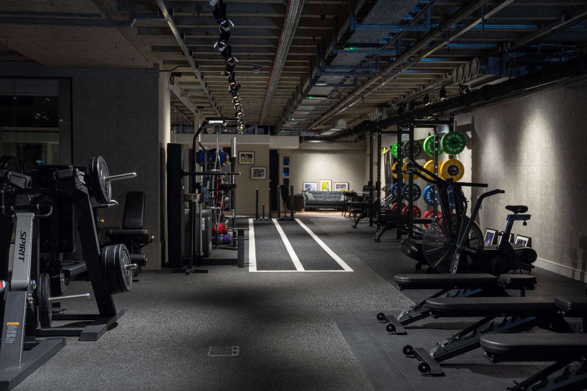 Modern gym equipment at 24N Fitness Liverpool Street